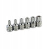 Nadstavce Torx s otvorom 6ks T55-T100 