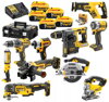 Kombinovaná súprava Dewalt 10 kusov náradia + kufor 5x 18V nabíjačka batérií