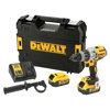 Akumulátorový príklepový vŕtací skrutkovač 95Nm DeWALT 18V XR, 3-rýchlostný, 2 x 5,0Ah v kufri TSTAK