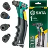 SATA MANUÁLNA NITOVAČKA KRÁTKA 2,4-4,8 mm 8″ S ADAPTÉRMI