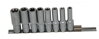Sada dlhých nadstavcov E-TORX E10-E24 - 1/2"