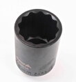 Rázový tenkostenný nadstavec pre poloosi 1/2'' - (12-hranný) - 36mm