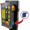 Elektro-hydraulický prejazdový dvojstĺpový zdvihák 4,5T PK-4500A 230V/400V
