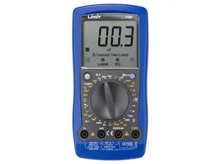 DIGITÁLNY MULTIMETER LIMIT MERAČA PRÚDU 500