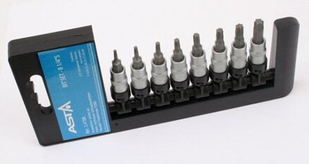Sada 8ks nadstavcových bitov TORX - 1/4'' L=38 