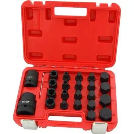 SADA KĽÚČOV ZÁSUVKOVÉ KĽÚČE BITS IMBUS H14-H32 TORX T60-T100 SPLINE