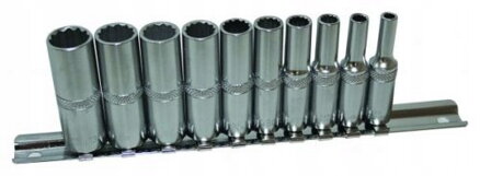 ZÁSUVKY 3/8″ 12 UHLOVÉ DLHÉ 8-19 mm ASTA