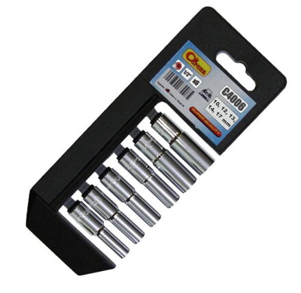Sada 6ks nadstavcových kľúčov 1/2" - 10-19MM