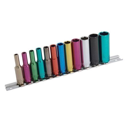 Sada nadstavcových kľúčov 1/4" - 4-13MM - (6-hranné) - dlhé