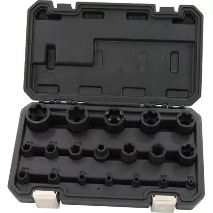 ZÁSUVKY NA KĽÚČE SADA E TORX PLUS ZÁSUVKY NA KĽÚČE EP4-EP32 TESLA
