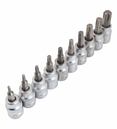 Sada nadstavcových kľúčov TORX 3/8" T10-T55