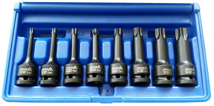 Rázove nadstavce 1/2" - TORX - T30-T80 8ks