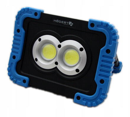Halogénová lampa nabíjateľná LED USB reflektor HOGERT 