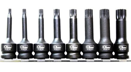 Rázové nadstavce 1/2" - SPLINE - M5-M18 