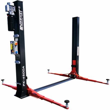 Elektro-hydraulický prejazdový dvojstĺpový zdvihák 4,5T PK-4500A 230V/400V