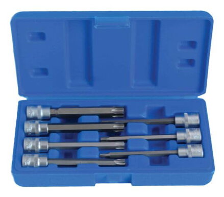 Sada 7ks nadstavcových kľúčov TORX T - 3/8″ - Dlhé 110mm