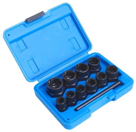 Sada vyťahovákov strhnutých skrutiek 3/8" 9-19 mm