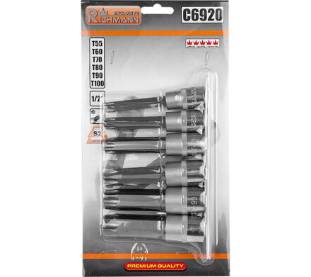Sada kľúčov TORX - T55-T100 - 100MM - 1/2"