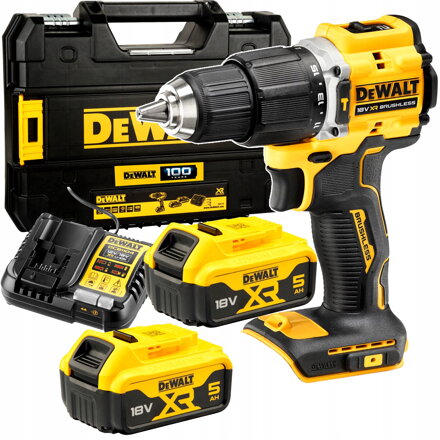 DEWALT AKU Skrutkovač 18V ​​XR 68NM 2X5,0 AH SADA 
