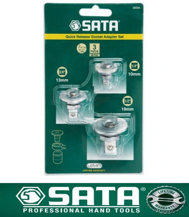 Sada adaptérov pre kľúče s račňou 1/4" 1/2" 3/8"