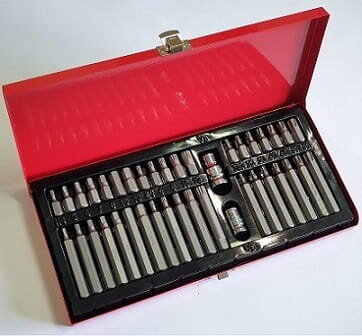 Sada bitov HEX / Torx / Spline 40 ks