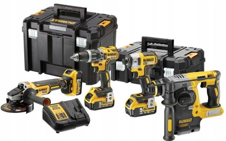 Dewalt COMBO Sada brúska Príklepová vŕtačka Skrutkovač DCK422P3 akumulátor