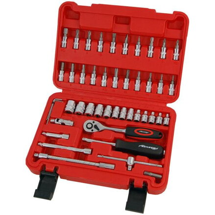 Sada 1/4" nástrčných kľúčov torx / imbus / bity 46ks