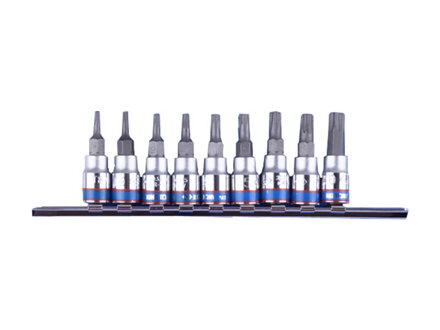 Sada nadstavcov Torx 1/4" - T8 - T40 