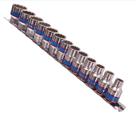 Sada nadstavcových kľúčov 3/8'' - 7-19mm - (12-hranné)