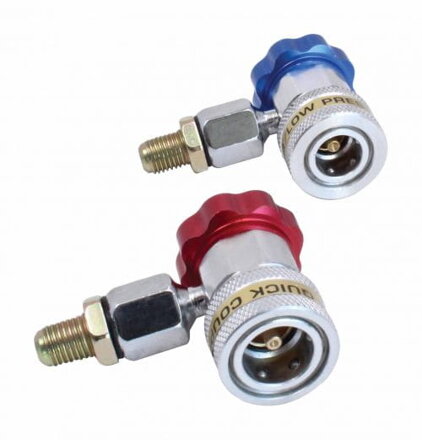 Servisné konektory 90° pre klimatizácie R134a