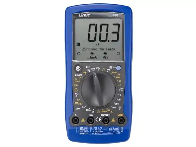 DIGITÁLNY MULTIMETER LIMIT MERAČA PRÚDU 500 DIGITÁLNY MULTIMETER LIMIT MERAČA PRÚDU 500