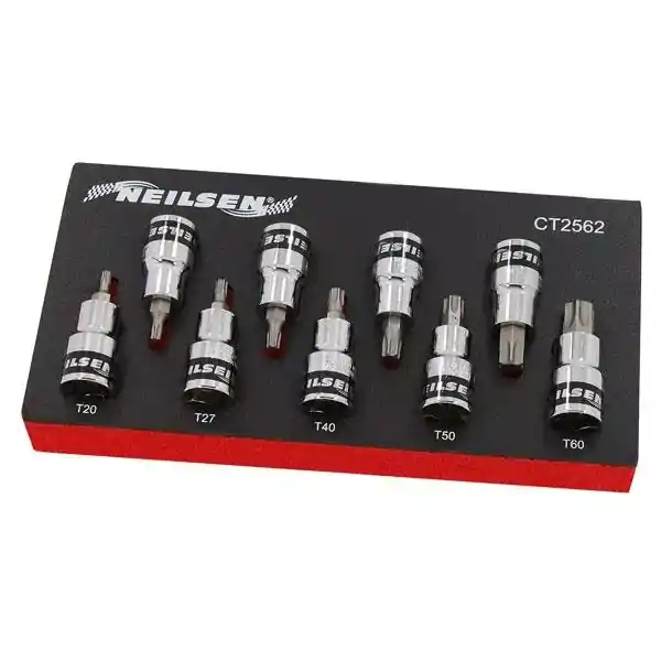 SADA BITOV ZÁSUVKA BITTY 1/2 ZÁSUVKA TORX ZÁSUVKOVÉ KĽÚČE T20-T60 CRV SADA BITOV ZÁSUVKA BITTY 1/2 ZÁSUVKA TORX ZÁSUVKOVÉ KĽÚČE T20-T60 CRV