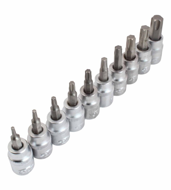 Sada nadstavcových kľúčov TORX 3/8" T10-T55 Sada nadstavcových kľúčov TORX 3/8" T10-T55