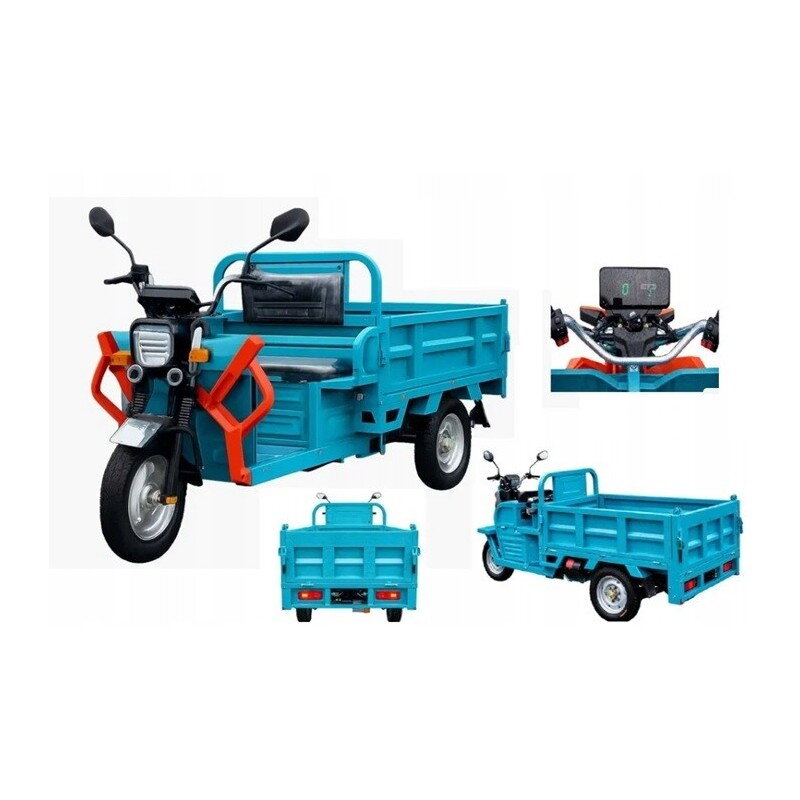 Elektrická trojkolka Tuk Tuk s hydraulickým sklápačom E-TUK Cargo 1500W V2