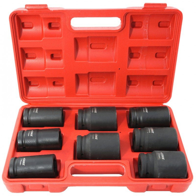 Nárazové zásuvky 3/4″ 24-38 MM VERKE Nárazové zásuvky 3/4″ 24-38 MM VERKE