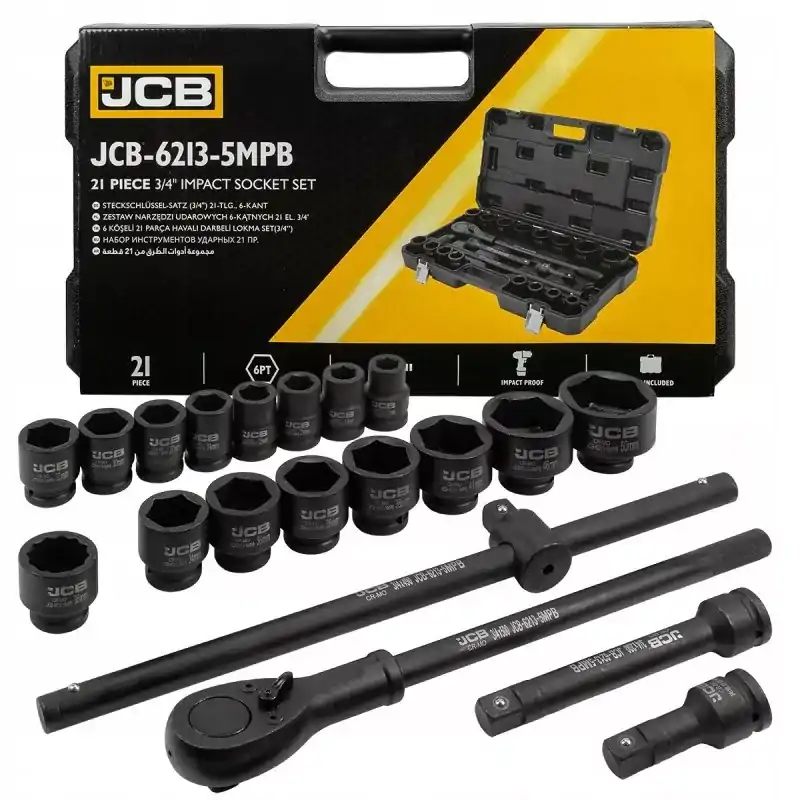 3/4″ (21EL) (6UHLOVÝ) SADA NÁSTROJA NÁRAZOVÉHO KLÚČA V PÚDRI 17-50 mm 3/4″ (21EL) (6UHLOVÝ) SADA NÁSTROJA NÁRAZOVÉHO KLÚČA V PÚDRI 17-50 mm
