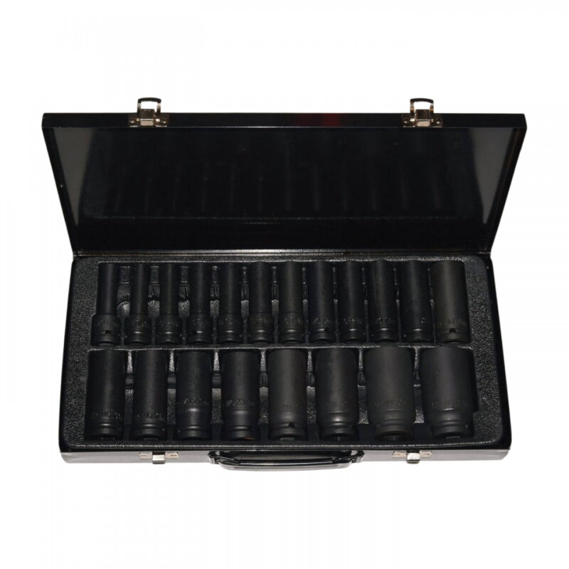 Sada dlhých rázových 12-hranných nástrčných kľúčov 1/2", 8-32 mm, 20 ks – Magnus