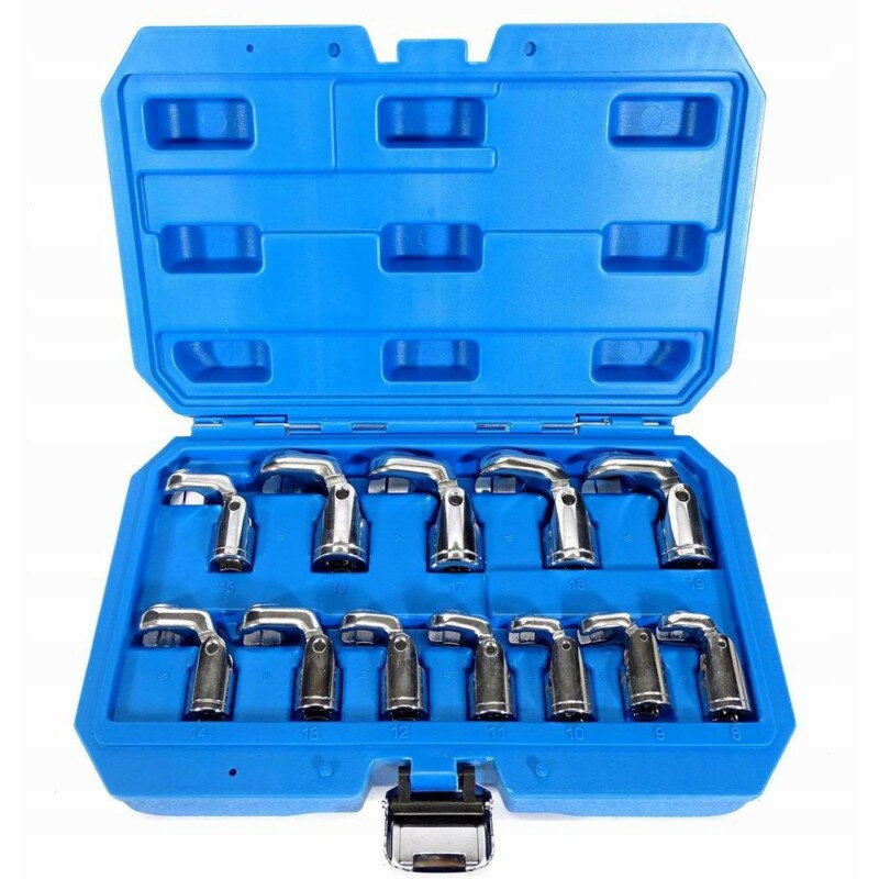 Sada otvorených nástrčných kľúčov na palivové potrubia a snímače 8-19 mm, 12 ks - Magnus