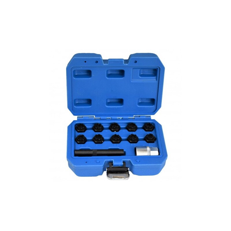 Sada adaptérov na bezpečnostné skrutky kolies Mercedes-Benz, 12 ks – Magnus